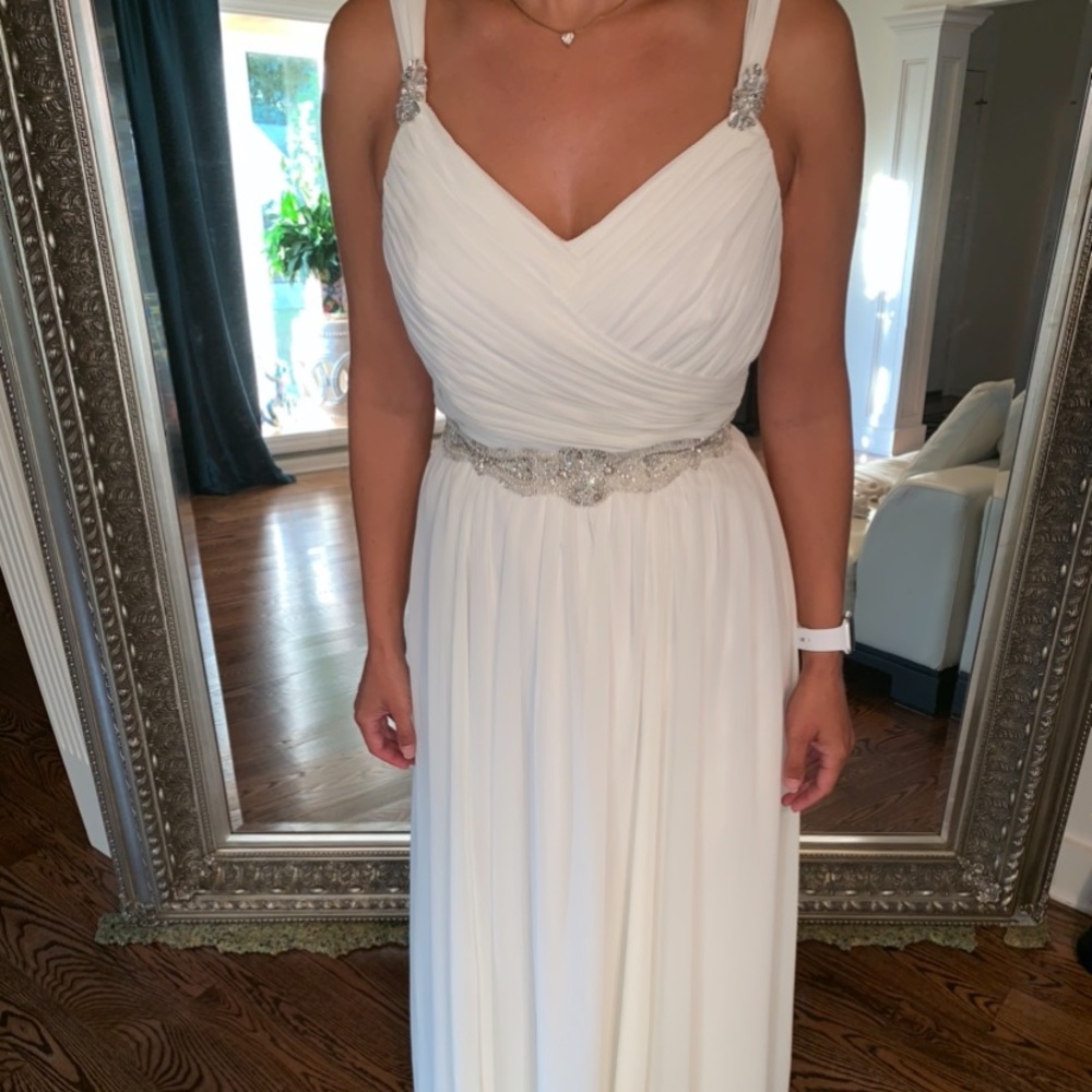 Ivory Dress with Austrian Crystals NWOT